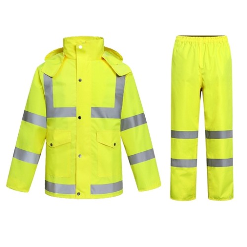 Windproof Heavy Rain Reflective Raincoat Black Model M17007B S Windproof Heavy Rain Reflective Raincoat Black Model M17007B S
